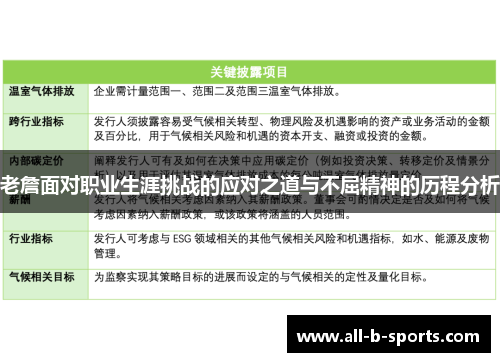 老詹面对职业生涯挑战的应对之道与不屈精神的历程分析 老詹面对职业生涯挑战的应对之道与不屈精神的历程分析